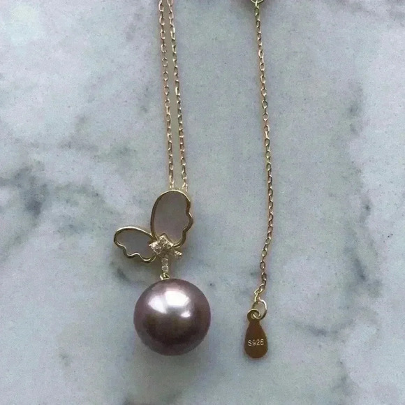 Custom Made 12mm Genuine Pearl Necklace - Picture 7 of 13